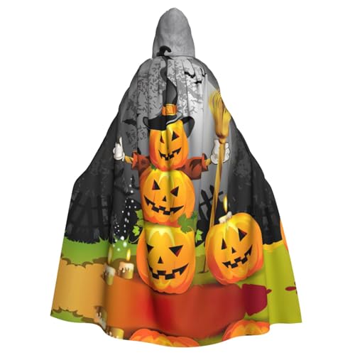 Zcmkjlg Halloween-Kürbis-Druck für Erwachsene, Halloween-Kapuzenumhang, Themenpartys, Umhang für Maskerade Zcmkjlg Halloween-Kürbis-Druck für Erwachsene, Halloween-Kapuzenumhang, Themenpartys, Umhang für Maskerade von Zcmkjlg