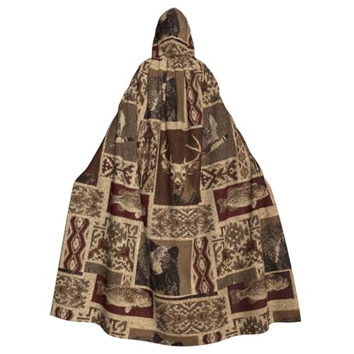 Zcmkjlg Kapuzenumhang mit Elchbär, Hirsch, für Erwachsene, Halloween, Themenpartys, Umhang für Maskerade Zcmkjlg Kapuzenumhang mit Elchbär, Hirsch, für Erwachsene, Halloween, Themenpartys, Umhang für Maskerade von Zcmkjlg