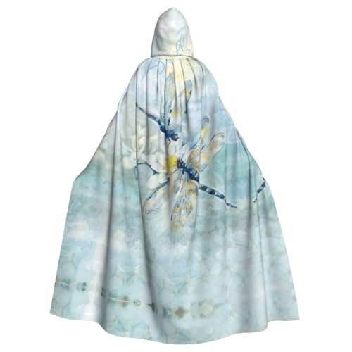 Zcmkjlg Kapuzenumhang mit Libellen-Lotusdruck, für Erwachsene, Halloween, Themenpartys, Umhang für Maskerade Zcmkjlg Kapuzenumhang mit Libellen-Lotusdruck, für Erwachsene, Halloween, Themenpartys, Umhang für Maskerade von Zcmkjlg