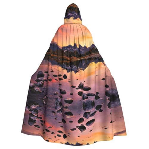 Zcmkjlg Umhang mit Kapuze für Erwachsene, Motiv: Bergblick bei Sonnenaufgang, Themenpartys, Umhang für Maskerade Zcmkjlg Umhang mit Kapuze für Erwachsene, Motiv: Bergblick bei Sonnenaufgang, Themenpartys, Umhang für Maskerade von Zcmkjlg