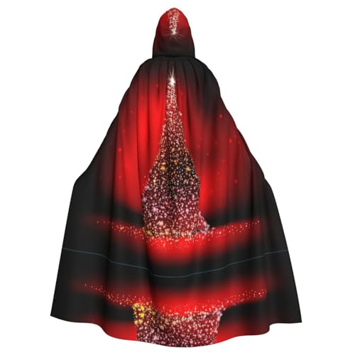 Zcmkjlg Umhang mit Kapuze für Erwachsene, Weihnachtsbaum, glitzernder Druck, Themenpartys, Umhang für Maskerade Zcmkjlg Umhang mit Kapuze für Erwachsene, Weihnachtsbaum, glitzernder Druck, Themenpartys, Umhang für Maskerade von Zcmkjlg