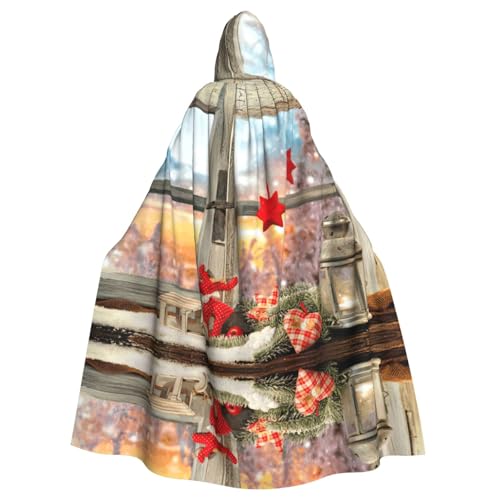 Zcmkjlg Weihnachts-Fensterdruck für Erwachsene, Halloween, Kapuzenumhang, Themenpartys, Umhang für Maskerade Zcmkjlg Weihnachts-Fensterdruck für Erwachsene, Halloween, Kapuzenumhang, Themenpartys, Umhang für Maskerade von Zcmkjlg