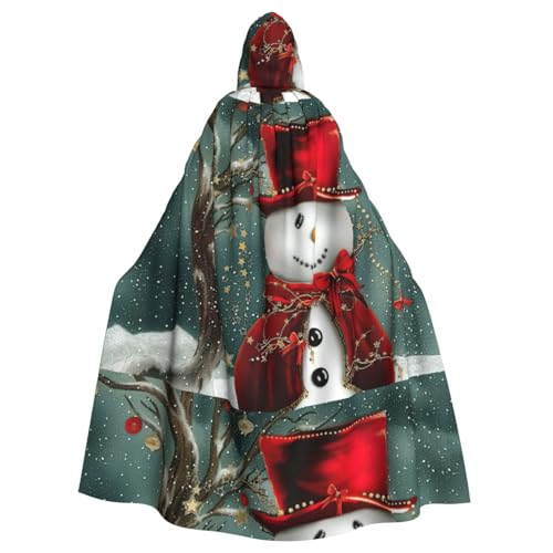 Zcmkjlg Weihnachtsdruck für Erwachsene, Halloween, Kapuzenumhang, Themenpartys, Umhang für Maskerade von Zcmkjlg
