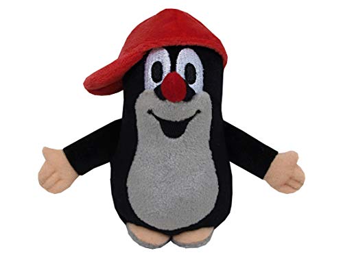 Zdeněk Miler Plüschtier Kuscheltier 12 cm Original Der Kleine Maulwurf mit Rot Baseballmütze, Stehend Stofftier Schmusetier für Kinder Baby Jungen Mädchen von Zdeněk Miler