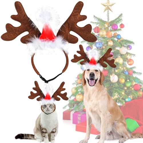 Weihnachten Haustier Stirnband Funmo Hund Rentier Geweih Stirnband,Haustier Kopfschmuck Haarreif,Katze Rentier Geweih Weihnachtskostüm,Elch Kopfbedeckung,Weihnachts Geschenk Kostüm Outfit für Hunde Weihnachten Haustier Stirnband Funmo Hund Rentier Geweih Stirnband,Haustier Kopfschmuck Haarreif,Katze Rentier Geweih Weihnachtskostüm,Elch Kopfbedeckung,Weihnachts Geschenk Kostüm Outfit für Hunde von ZeYou