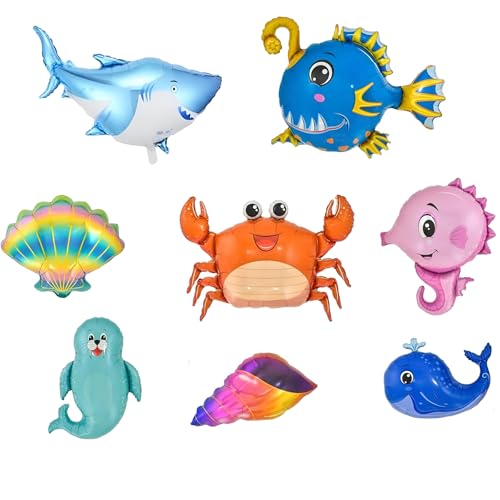 8 Stück Meerestier Luftballons, Unterwasserwelt Kindergeburtstag, Ozean Tiere, für Kinder Geschenk Geburtstag Jubiläum Ozean Thema Party 8 Stück Meerestier Luftballons, Unterwasserwelt Kindergeburtstag, Ozean Tiere, für Kinder Geschenk Geburtstag Jubiläum Ozean Thema Party von Zeaicos