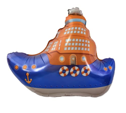 Folienballon "Blue Boat", 80 cm Folienballon "Blue Boat", 80 cm von Zebra Balloons
