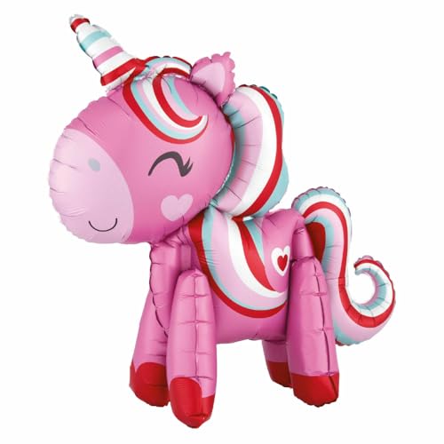 Folienballon Einhorn stehend, 55 cm, Hot Pink, 2 Stück Folienballon Einhorn stehend, 55 cm, Hot Pink, 2 Stück von Zebra Balloons
