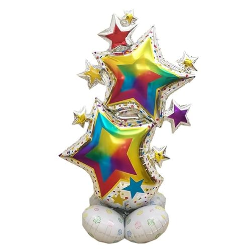 Sterne, stehend, mit Sockel, Folienballon, 1 m von Zebra Balloons