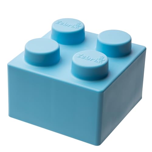 Zebrix XXL Baustein Pastellblau | Geschenkverpackung 9.5 x 9.5 cm | 2x2 Noppen Soft-Touch Klemmbaustein | großer Baustein als Geschenk ab 6 Monaten | Kunststoff 1 Stein Zebrix XXL Baustein Pastellblau | Geschenkverpackung 9.5 x 9.5 cm | 2x2 Noppen Soft-Touch Klemmbaustein | großer Baustein als Geschenk ab 6 Monaten | Kunststoff 1 Stein von Zebrix
