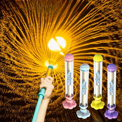 Feuerwerk Wasserpistole Spielzeug, Romantische Feuerwerks Wasserpistole Spritzpistolen, Feuerwerk Wasserpistolen Kinder Wasserspritzpistole, Wasserspielzeug Geschenke für Kinder Outdoor (4 PCS) von Zecnaud