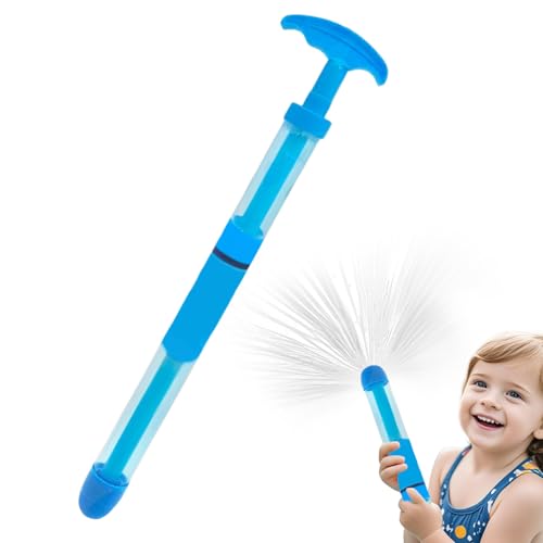 Feuerwerk Wasserspritze Wasserpistolen für Kinder, Romantische Feuerwerks Wasserpistole Spritzpistolen, Auszieh Wasserspritzpistole Wasserspielzeug Geschenke für Kinder Outdoor Pool Beach (Blau) von Zecnaud