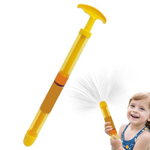 Feuerwerk Wasserspritze Wasserpistolen für Kinder, Romantische Feuerwerks Wasserpistole Spritzpistolen, Auszieh Wasserspritzpistole Wasserspielzeug Geschenke für Kinder Outdoor Pool Beach (Gelb) von Zecnaud