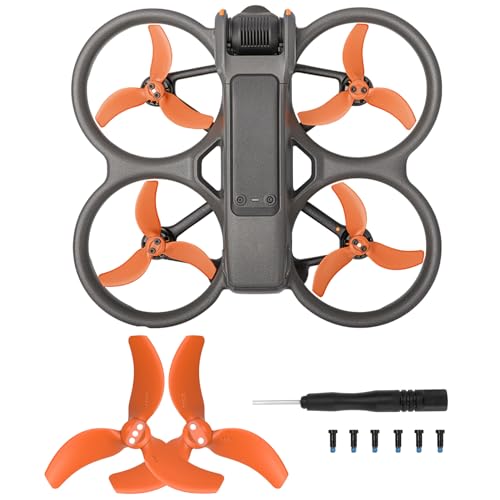 Zecnaud 2 Stück Propeller Für DJI Avata 2, Ersatzpropeller Blätter Geräuscharm 3032S Flügel,DJI Avatar Propeller,Propeller Ersatzblätter,Propeller-Zubehör Für DJI Avata 2 Drohne Zubehör. (Orange) Zecnaud 2 Stück Propeller Für DJI Avata 2, Ersatzpropeller Blätter Geräuscharm 3032S Flügel,DJI Avatar Propeller,Propeller Ersatzblätter,Propeller-Zubehör Für DJI Avata 2 Drohne Zubehör. (Orange) von Zecnaud