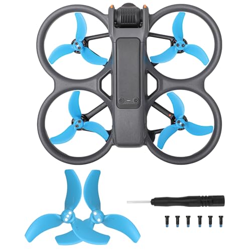 Zecnaud 2 Stück Propeller Für DJI Avata 2, Ersatzpropeller Blätter Geräuscharm 3032S Flügel,DJI Avatar Propeller,Propeller Ersatzblätter,Propeller-Zubehör Für DJI Avata 2 Drohne Zubehör. (Blau) Zecnaud 2 Stück Propeller Für DJI Avata 2, Ersatzpropeller Blätter Geräuscharm 3032S Flügel,DJI Avatar Propeller,Propeller Ersatzblätter,Propeller-Zubehör Für DJI Avata 2 Drohne Zubehör. (Blau) von Zecnaud