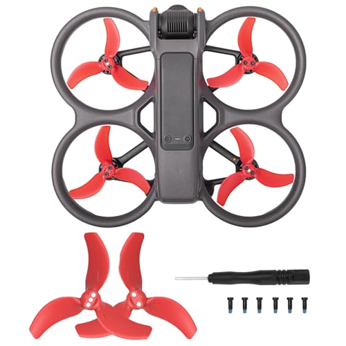 Zecnaud 2 Stück Propeller Für DJI Avata 2, Ersatzpropeller Blätter Geräuscharm 3032S Flügel,DJI Avatar Propeller,Propeller Ersatzblätter,Propeller-Zubehör Für DJI Avata 2 Drohne Zubehör. (Rot) Zecnaud 2 Stück Propeller Für DJI Avata 2, Ersatzpropeller Blätter Geräuscharm 3032S Flügel,DJI Avatar Propeller,Propeller Ersatzblätter,Propeller-Zubehör Für DJI Avata 2 Drohne Zubehör. (Rot) von Zecnaud