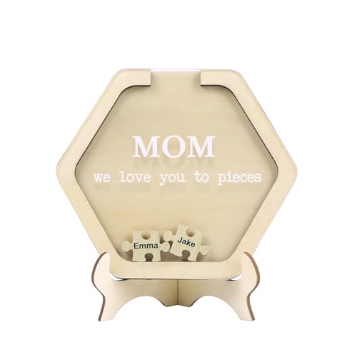 Zeekisfia Personalisierte Herz Deko mit Namen, Puzzle Geschenk aus Holz und Acryl, Mama Geschenk Muttertag, Individuelles Mutter-Dekostück mit Text Gravur, 9 Zeekisfia Personalisierte Herz Deko mit Namen, Puzzle Geschenk aus Holz und Acryl, Mama Geschenk Muttertag, Individuelles Mutter-Dekostück mit Text Gravur, 9 von Zeekisfia