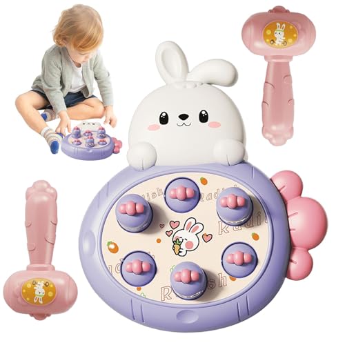 Zegaqae Hammer Spielzeug für Kleinkinder - Interaktives Cartoon-Kaninchen-Whack-Mole-Spiel,Hammering Pounding Toys für und Mädchen ab 3 Jahren, Whack Game Mole Toy Kids Activities Gift Zegaqae Hammer Spielzeug für Kleinkinder - Interaktives Cartoon-Kaninchen-Whack-Mole-Spiel,Hammering Pounding Toys für und Mädchen ab 3 Jahren, Whack Game Mole Toy Kids Activities Gift von Zegaqae