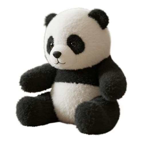 Zegaqae Plüschpanda Stofftier | Realistisches Plüschtier Pandas für die Tischdekoration - Niedliches Kuscheltier, Emotionaler Tröster Für Schlafzimmer Wohnzimmer Kinderzimmer von Zegaqae