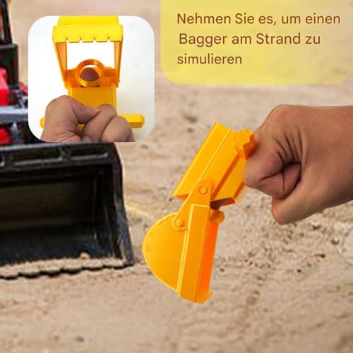 Zegaqae Sandkasten Bagger | Strandbagger Sandspielzeug | Baustellen-Spielzeug Mit 360-Grad-Drehung Und Schaufelarm Für Draußen Sand Und Schnee Für Kinder von Zegaqae