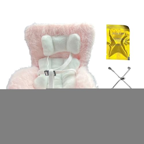 Zegaqae Spielzeug Autositz - Realistisches Puppen Autositz,Süßer 17cm Plüschsitz für Kinder Fahrzeug Deko Reisespiel von Zegaqae
