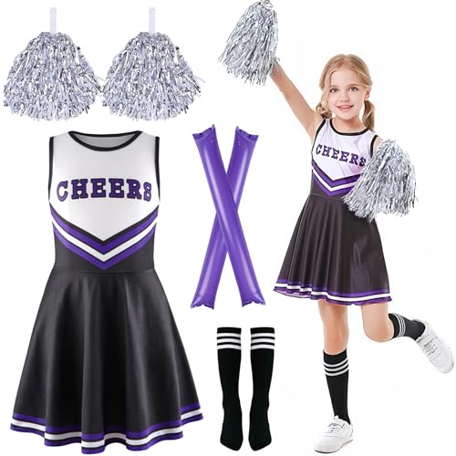 Kinderkostüm Cheerleader,Cheerleader Kostüm Kinder Kleid,Kinder Cheer Outfitmit Pompons,Faschingskostüme kinder Cheerleading,Cheerleading Kleid Cheer Uniformen Karneval Kostüm für 8-13 Jahre Kinderkostüm Cheerleader,Cheerleader Kostüm Kinder Kleid,Kinder Cheer Outfitmit Pompons,Faschingskostüme kinder Cheerleading,Cheerleading Kleid Cheer Uniformen Karneval Kostüm für 8-13 Jahre von ZeiLaBang Kakadi