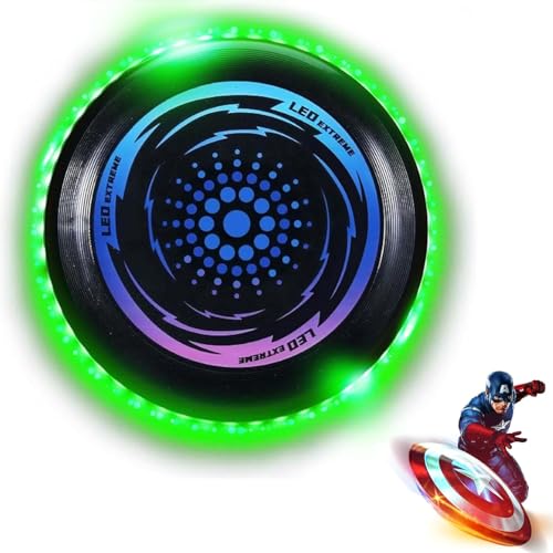 Leuchtende Frisbee Scheibe,Leuchtende Flugscheibe mit 49LED-Lichter,Ultimate Frisbee LED,Leuchtende Ultimate Frisbee,LED Frisbee Disc Spaßsport für Kinder Erwachsene Rasenstrand im Freien von ZeiLaBang Kakadi