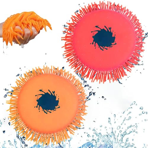 2 Stück Wasser Frisbee,17 cm Wasserfrisby Soft,Wasserfrisbee Splash,Wasser-Wurfscheibe aus Schaumstoff und Silikon,Wurfscheibe Wasserspielzeug,Sensorisches Stressabbau Poolspielzeug für Kinder 2 Stück Wasser Frisbee,17 cm Wasserfrisby Soft,Wasserfrisbee Splash,Wasser-Wurfscheibe aus Schaumstoff und Silikon,Wurfscheibe Wasserspielzeug,Sensorisches Stressabbau Poolspielzeug für Kinder von ZeiLaBang Kakadi