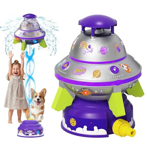 Wasserspielzeug Kinder Outdoor Spielzeug,Sprinkler Outdoor Spiele,Gartensprinkler für Kinder in UFOform,Schwimmbad Spielzeug für Wasserblume, Außenbereich, Rasen, Garten, Pool-Party Wasserspielzeug Kinder Outdoor Spielzeug,Sprinkler Outdoor Spiele,Gartensprinkler für Kinder in UFOform,Schwimmbad Spielzeug für Wasserblume, Außenbereich, Rasen, Garten, Pool-Party von ZeiLaBang Kakadi