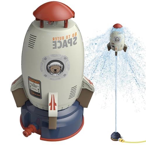 Rocket Wassersprinkler Kinder Outdoor,Water Rocket Sprinkler,Wasserspielzeug Garten Spielzeug,Garten Wasserstrahl Rakete,Outdoor Wasserspielzeug Sprinkler für Kinder Raketenform Rocket Wassersprinkler Kinder Outdoor,Water Rocket Sprinkler,Wasserspielzeug Garten Spielzeug,Garten Wasserstrahl Rakete,Outdoor Wasserspielzeug Sprinkler für Kinder Raketenform von ZeiLaBang Kakadi