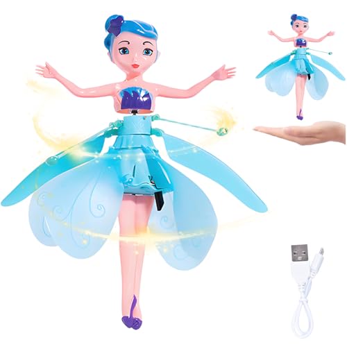 ZeiLaBang Kakadi Fliegende Fee,Sky Dancers Flying Princess,Fliegende Puppe,Fliegende Puppe Fee,Schwebende Fee,Geeignet für Mädchen im Alter von 3–5 Jahren, Spielzeuggeschenk zum Kindertag von ZeiLaBang Kakadi