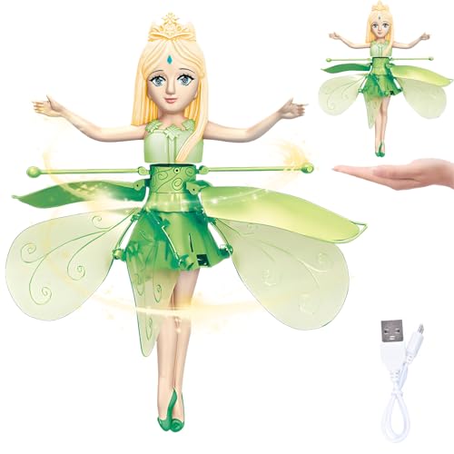 ZeiLaBang Kakadi Fliegende Fee,Sky Dancers Flying Princess,Fliegende Puppe,Fliegende Puppe Fee,Schwebende Fee,Geeignet für Mädchen im Alter von 3–5 Jahren, Spielzeuggeschenk zum Kindertag von ZeiLaBang Kakadi