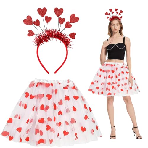 ZeiLaBang Kakadi Karneval Kostüme Amor Set,Amor-Kostüm,Herzchen Tutu,Weiß Tutu Rock,Damen Kostüm,Valentinstag Herz Stirnband Pailletten,Romantische Amor Kostüm Accessoires ZeiLaBang Kakadi Karneval Kostüme Amor Set,Amor-Kostüm,Herzchen Tutu,Weiß Tutu Rock,Damen Kostüm,Valentinstag Herz Stirnband Pailletten,Romantische Amor Kostüm Accessoires von ZeiLaBang Kakadi