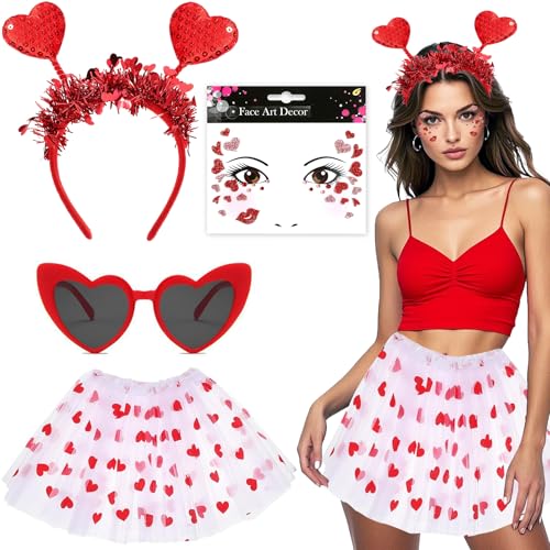 ZeiLaBang Kakadi Karneval Kostüme Amor Set,Amor-Kostüm,Herzchen Tutu,Weiß Tutu Rock,Damen Kostüm,Valentinstag Herz Stirnband Pailletten,Romantische Amor Kostüm Accessoires ZeiLaBang Kakadi Karneval Kostüme Amor Set,Amor-Kostüm,Herzchen Tutu,Weiß Tutu Rock,Damen Kostüm,Valentinstag Herz Stirnband Pailletten,Romantische Amor Kostüm Accessoires von ZeiLaBang Kakadi