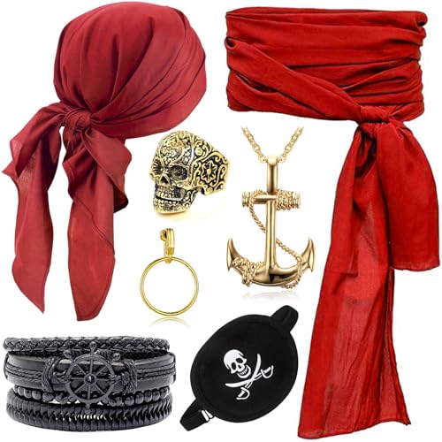 ZeiLaBang Kakadi Piraten Accessoires Set,Piratenkapitän Kostümzubehör,Piraten Kostüm Zubehör Set,Mittelalter Piratenkostüm Zubehör Set,Piraten Kostüm Zubehör für Halloween Karneval Cosplay Party ZeiLaBang Kakadi Piraten Accessoires Set,Piratenkapitän Kostümzubehör,Piraten Kostüm Zubehör Set,Mittelalter Piratenkostüm Zubehör Set,Piraten Kostüm Zubehör für Halloween Karneval Cosplay Party von ZeiLaBang Kakadi