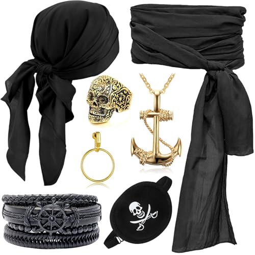 ZeiLaBang Kakadi Piraten Accessoires Set,Piratenkapitän Kostümzubehör,Piraten Kostüm Zubehör Set,Mittelalter Piratenkostüm Zubehör Set,Piraten Kostüm Zubehör für Halloween Karneval Cosplay Party ZeiLaBang Kakadi Piraten Accessoires Set,Piratenkapitän Kostümzubehör,Piraten Kostüm Zubehör Set,Mittelalter Piratenkostüm Zubehör Set,Piraten Kostüm Zubehör für Halloween Karneval Cosplay Party von ZeiLaBang Kakadi