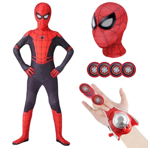 ZeiLaBang Kakadi Spider Anzug Kinder Bodysuit,Spider kostüm kinder,Superheld 3D Ani-me Anzug Raveparty Party Kostüm Kinder,Jumpsuit Super Kostüm Karneval für Party, Weihnachten von ZeiLaBang Kakadi