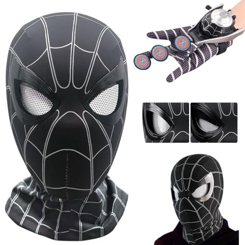 ZeiLaBang Kakadi Spider-Maske für Kinder,Held Maske für Kinder und Spider Launcher Handschuh,Karneval Maske,Geeignet für Halloween, Maskerade, Party, Weihnachten, Cosplay von ZeiLaBang Kakadi