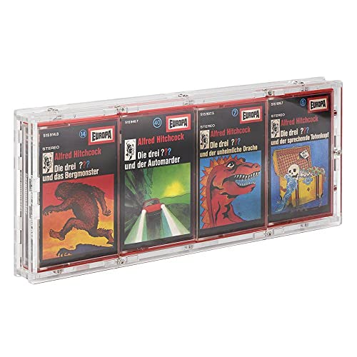 Zeigis Verschraubtes Acryl Case/Schutzbox aus glasklarem Acrylglas für 4 Hörspielkassetten mit Hülle/UV-Schutz/Acrylbox/Protector/Transparent Zeigis Verschraubtes Acryl Case/Schutzbox aus glasklarem Acrylglas für 4 Hörspielkassetten mit Hülle/UV-Schutz/Acrylbox/Protector/Transparent von Zeigis