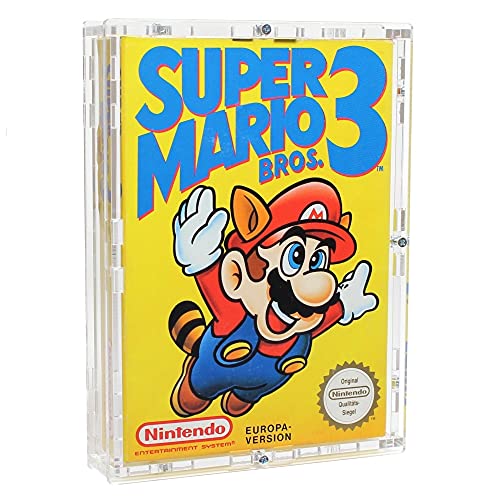 Zeigis Verschraubtes Acrylcase aus Acrylglas für EIN Nintendo NES Spiel in OVP/Schutzbox/Protector/UV-Schutz/Transparent/Games von Zeigis