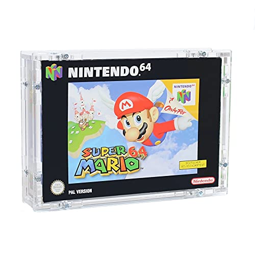 Zeigis Verschraubtes Case aus Acrylglas für EIN Nintendo N64 Spiel in OVP/Schutzbox/Protector/UV-Schutz/Transparent/Games von Zeigis