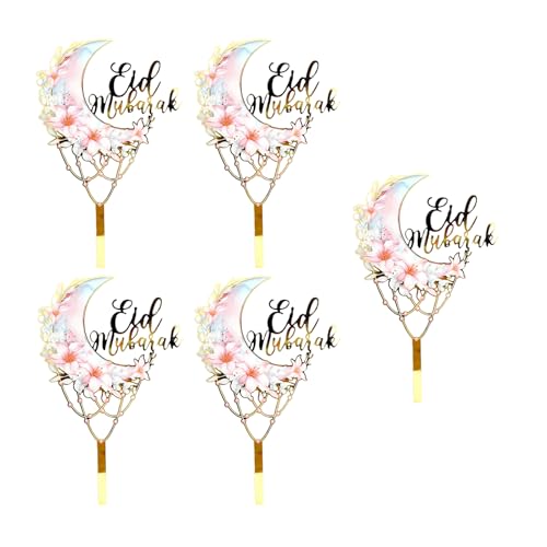 5pieces Cupcake Toppers Kuchen Dekoration Eid Theme Cake Picks Hochzeitstortezubehör Für Partyfeierlichkeiten Geeignet 5pieces Cupcake Toppers Kuchen Dekoration Eid Theme Cake Picks Hochzeitstortezubehör Für Partyfeierlichkeiten Geeignet von Zeiwohndc
