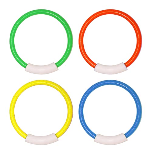 Zeiwohndc 4PCS Unterwasserpool Tauchspielzeug Set Für Kinder Erwachsene Farbenfrohe Tauchringe Spielzeug Zum Spaß Beim Schwimmen Training Wasser Aktivität Zeiwohndc 4PCS Unterwasserpool Tauchspielzeug Set Für Kinder Erwachsene Farbenfrohe Tauchringe Spielzeug Zum Spaß Beim Schwimmen Training Wasser Aktivität von Zeiwohndc