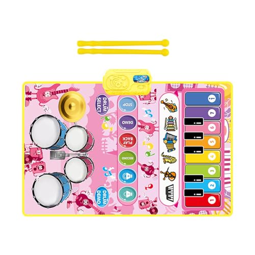 Zeiwohndc Floor Piano Matte Für Kinder Mit Eingebauten Drum Sounds Interaktives Musikspielzeug Für Frühes Lernen Und Aktives Spielen von Zeiwohndc
