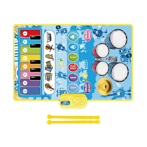 Zeiwohndc Floor Piano Matte Für Kinder Mit Eingebauten Drum Sounds Interaktives Musikspielzeug Für Frühes Lernen Und Aktives Spielen Zeiwohndc Floor Piano Matte Für Kinder Mit Eingebauten Drum Sounds Interaktives Musikspielzeug Für Frühes Lernen Und Aktives Spielen von Zeiwohndc