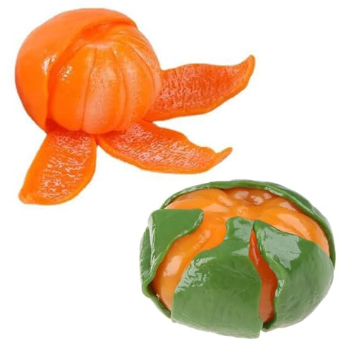 Zeiwohndc Party Geschenk Sets Trick Spielzeug Angst Release Gadget Mit Sarcocarp Spielzeugmodell Peeling Orange Für Autismus von Zeiwohndc
