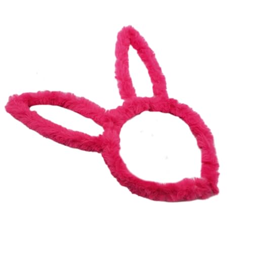 Zeiwohndc Weihnachtsfest Stirnband Kaninchenohrform Hair Hoop Plüsch Kopfstück Osterparty Cosplay Stirnband Für Erwachsene Unisex von Zeiwohndc