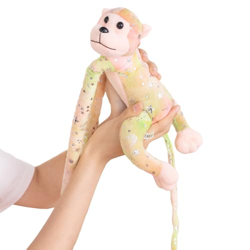 Zeizafa Buntes Langes Arm Affen Plüschtier Weich Und Gefüllt Kreativer Cartoon Zum Aufhängen Dekoratives Geschenk Affen Plüsch von Zeizafa