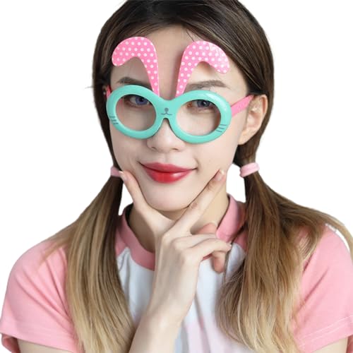 Zeizafa Kostüm-Brille, Osterbrille, Rahmen, Oster-Party, Foto-Requisiten, Spaß, Party-Brille, Cosplay, Party-Brille für Erwachsene von Zeizafa
