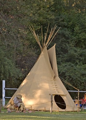 Ø 4m Tipi Indianerzelt Wigwam Indianer Zelt Sioux Style von Zelte - Max